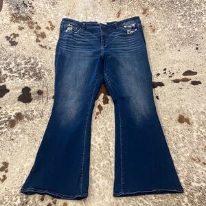 BKE Women's Blue Flared Jeans